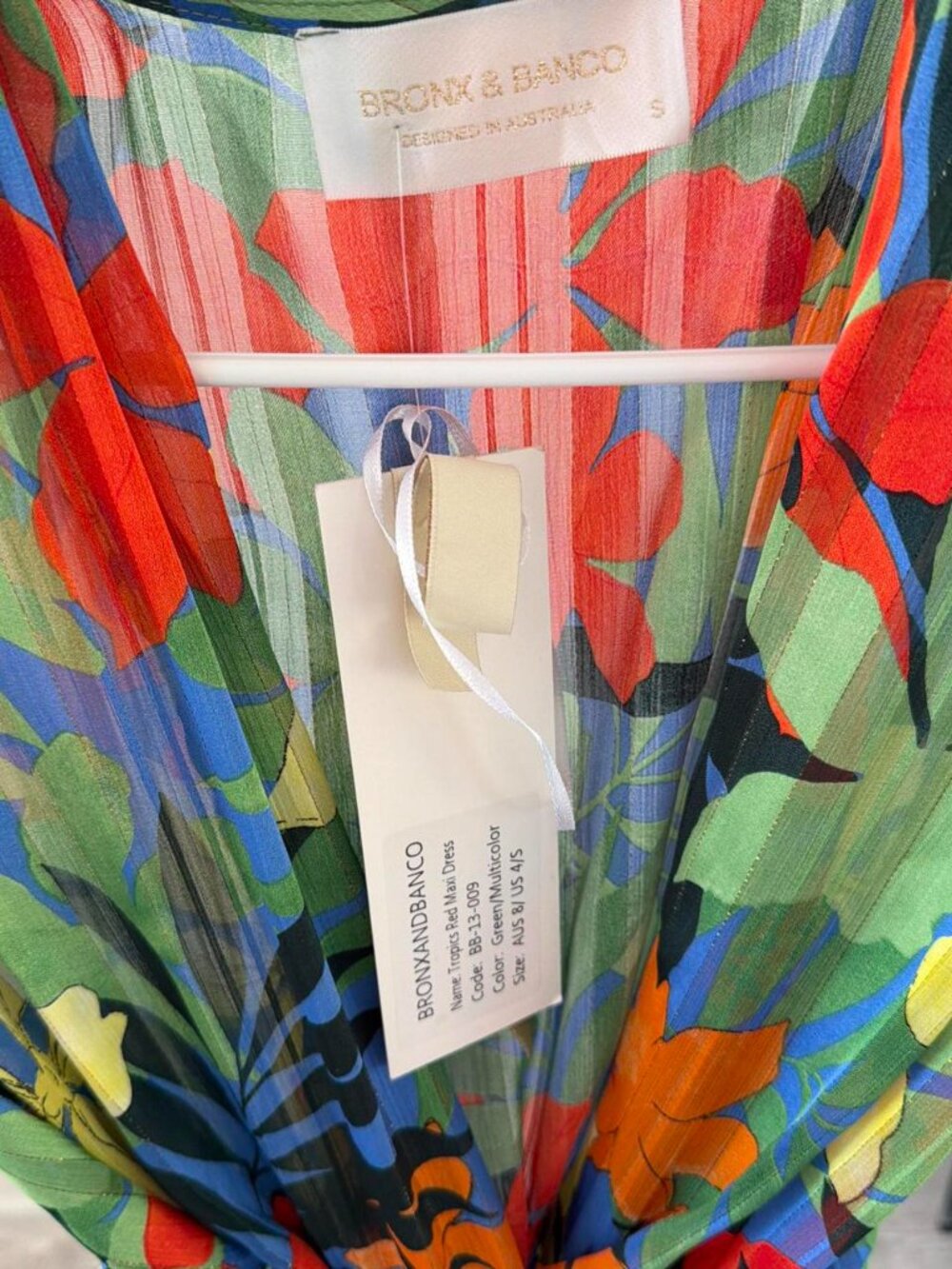 BRONX AND BANCO tropical silk maxi dress - Picture 6 of 6